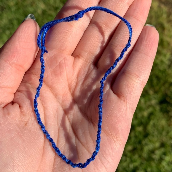 3 Woven Friendship Bracelets (Blue) - Picture 5 of 8